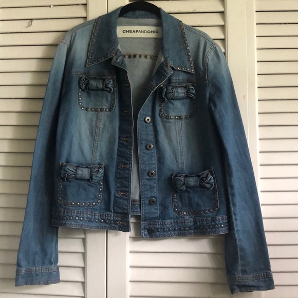Cheap and Chic Jackets & Blazers - Cheap and Chic Moschino Denim Jacket